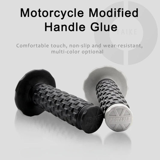 7/8" (22mm) Motorcycle Handlebar Grips – Soft Rubber Pillow Top Dirt Bike Grips for MX, Motocross, Enduro & Off-Road Motorcycles