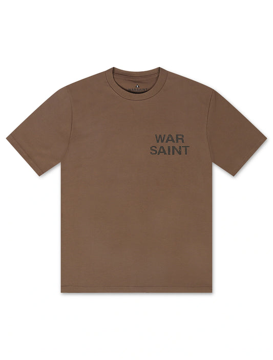 Warsaint LA Script Tee - Walnut/Black