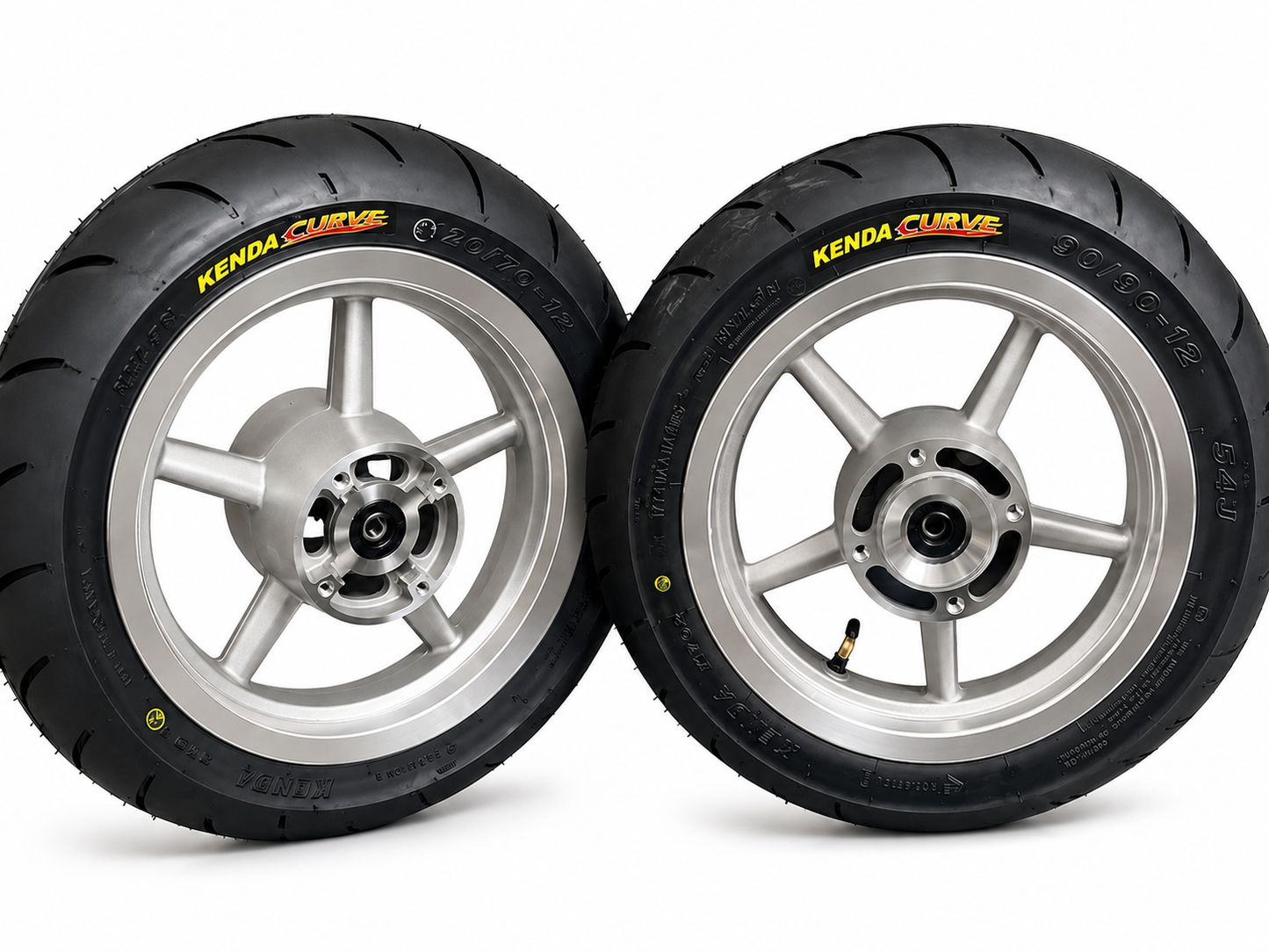 Universal Mini E-Moto Supermoto Wheel Set