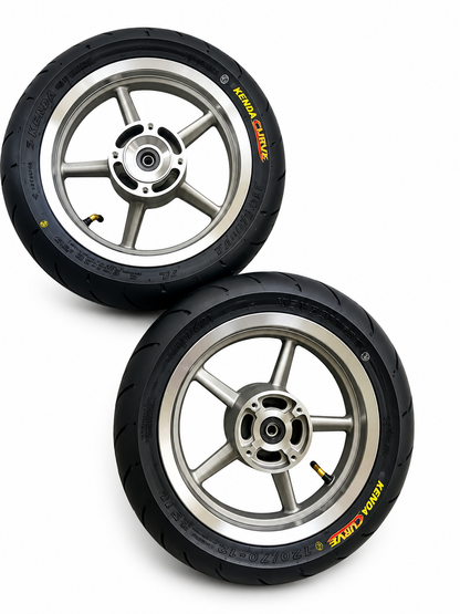 Universal Mini E-Moto Supermoto Wheel Set