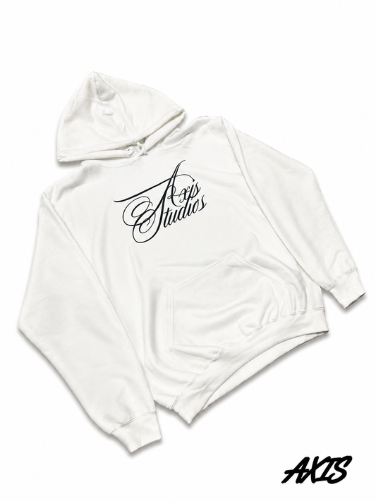 White Axis Studios Distressed Hoodie