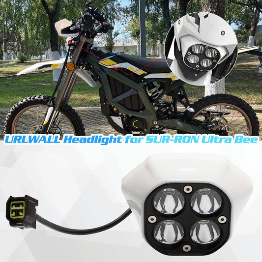 Adjustable LED Headlight for Sur-Ron Ultra Bee Off-Road Motorcycle Headlamp