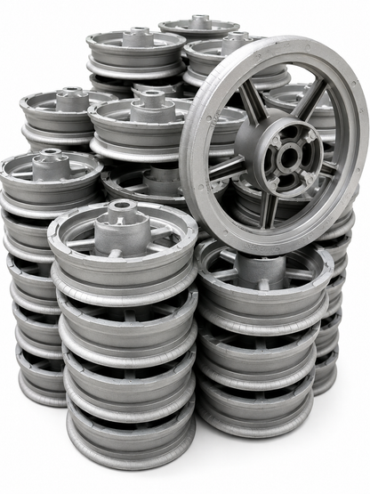 Universal Mini E-Moto Supermoto Wheel Set