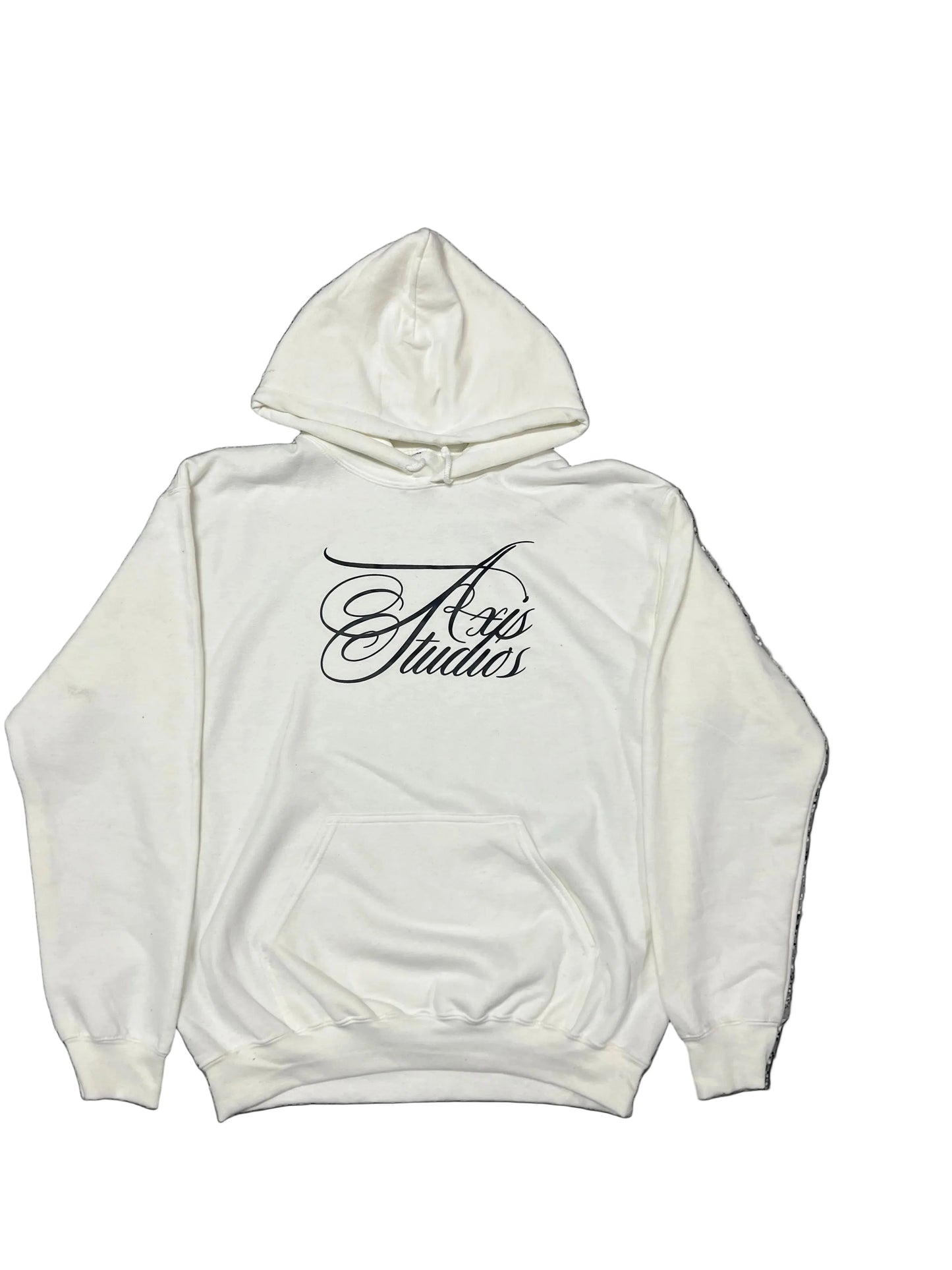 White Axis Studios Distressed Hoodie