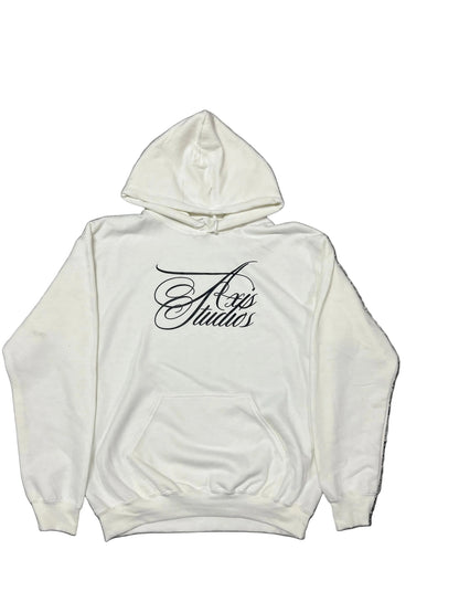 White Axis Studios Distressed Hoodie