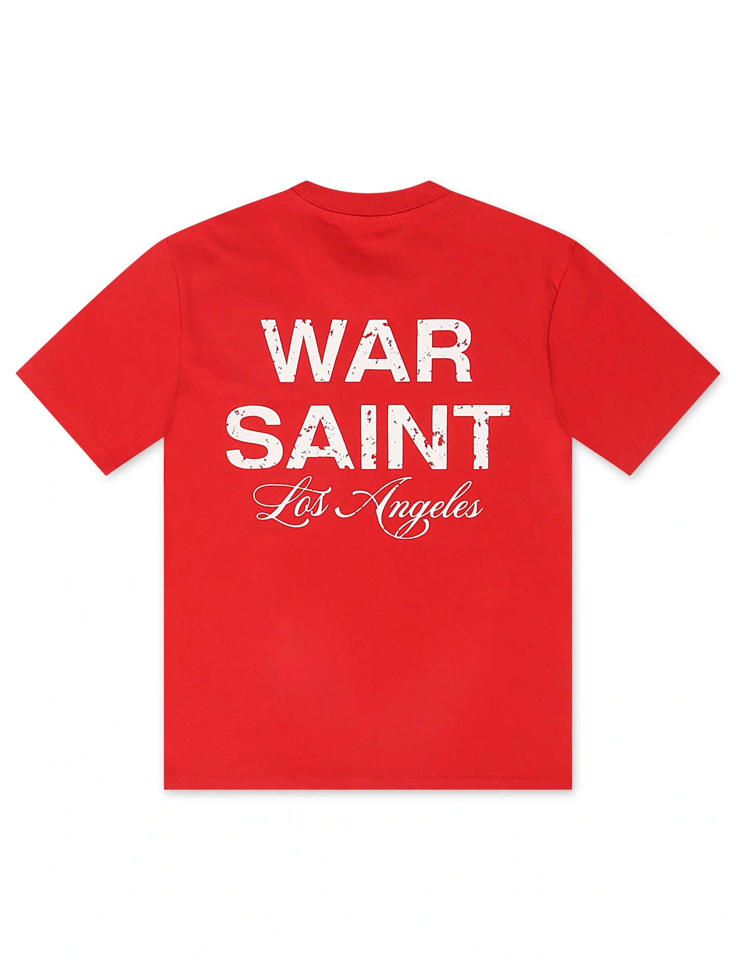 Warsaint LA Script Tee - Red/White