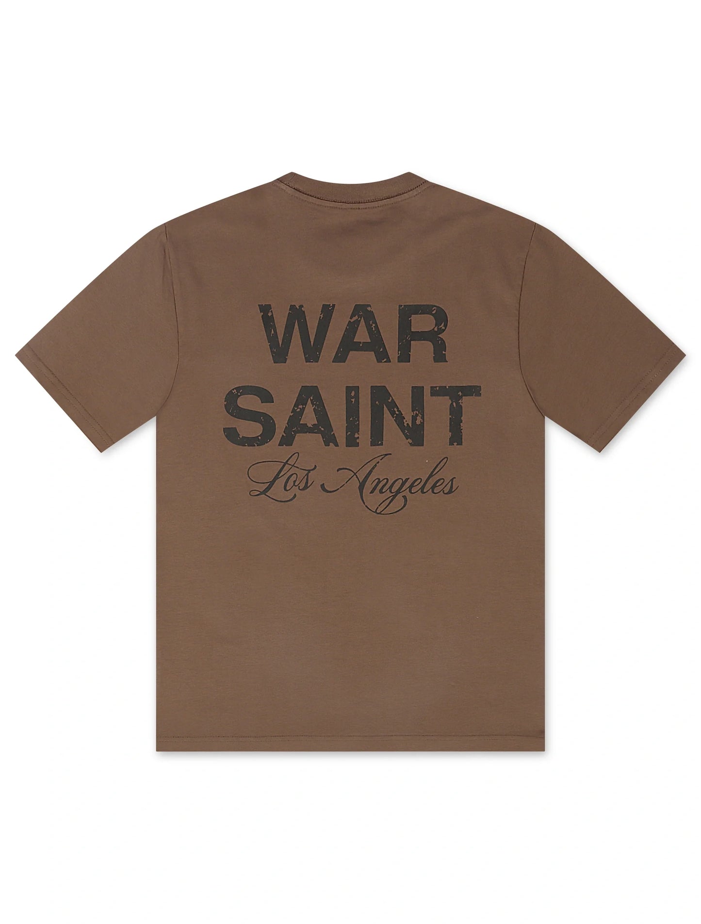Warsaint LA Script Tee - Walnut/Black