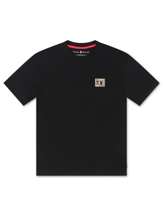 Psycho Bunny Monroe Heavy Weight Relaxed Fit Tee - Black