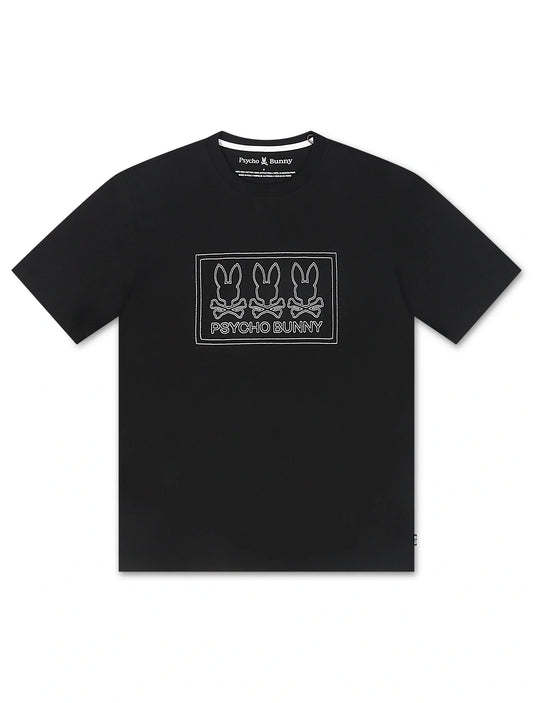 Psycho Bunny Tacoma Graphic Tee - Black