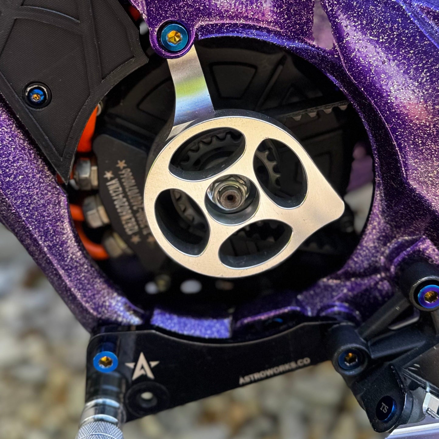 Titanium Talaria motor mount bolts