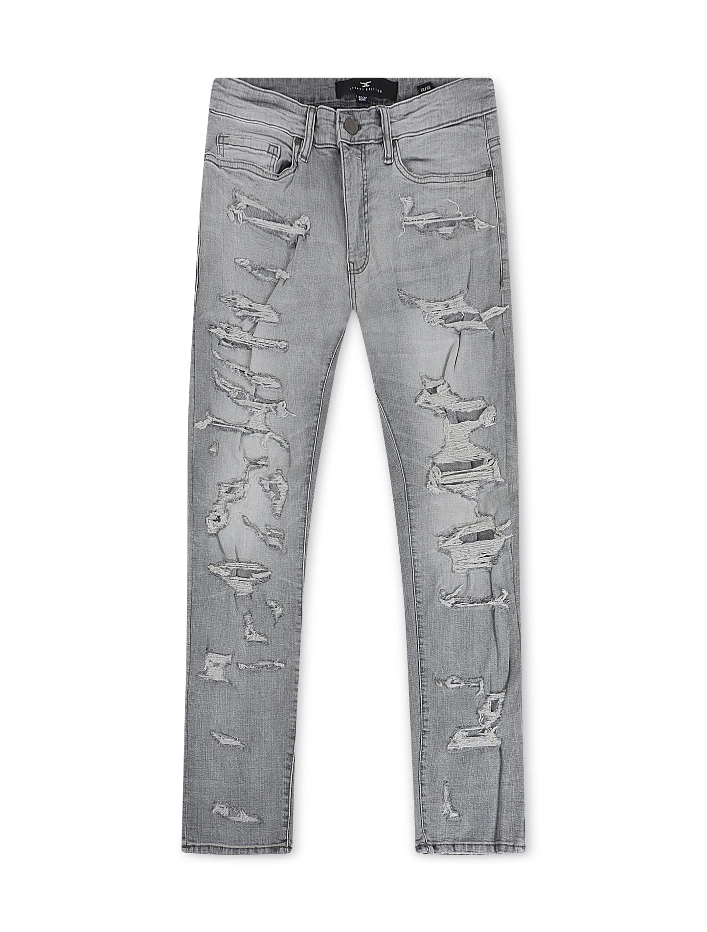 Jordan Craig Mens Vintage Washes Skinny Fit  - Light Grey