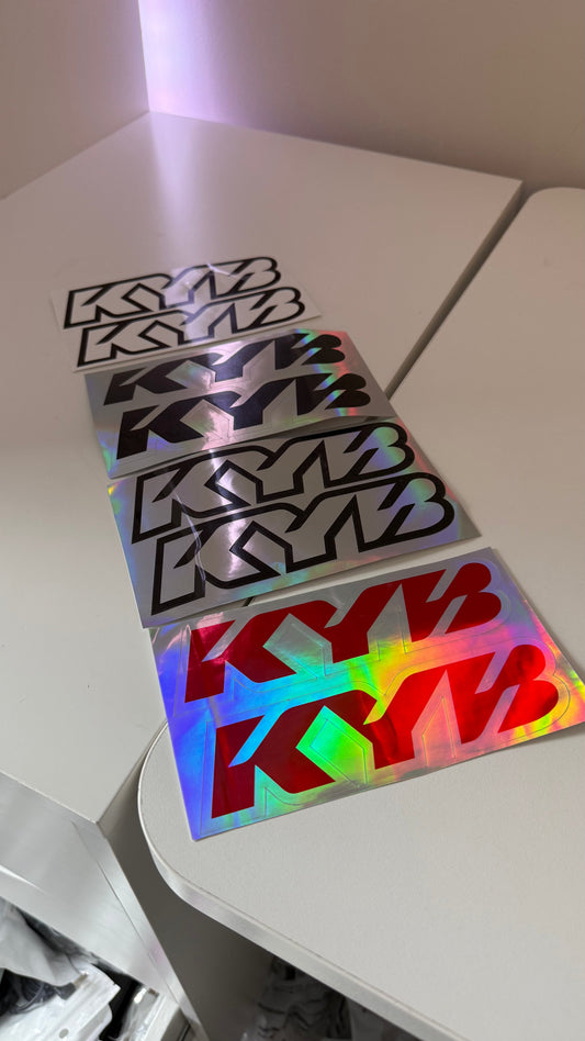 KYB Fork Stickers