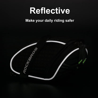 3D Shell Bike Saddle Bag Under Seat Storage Pack