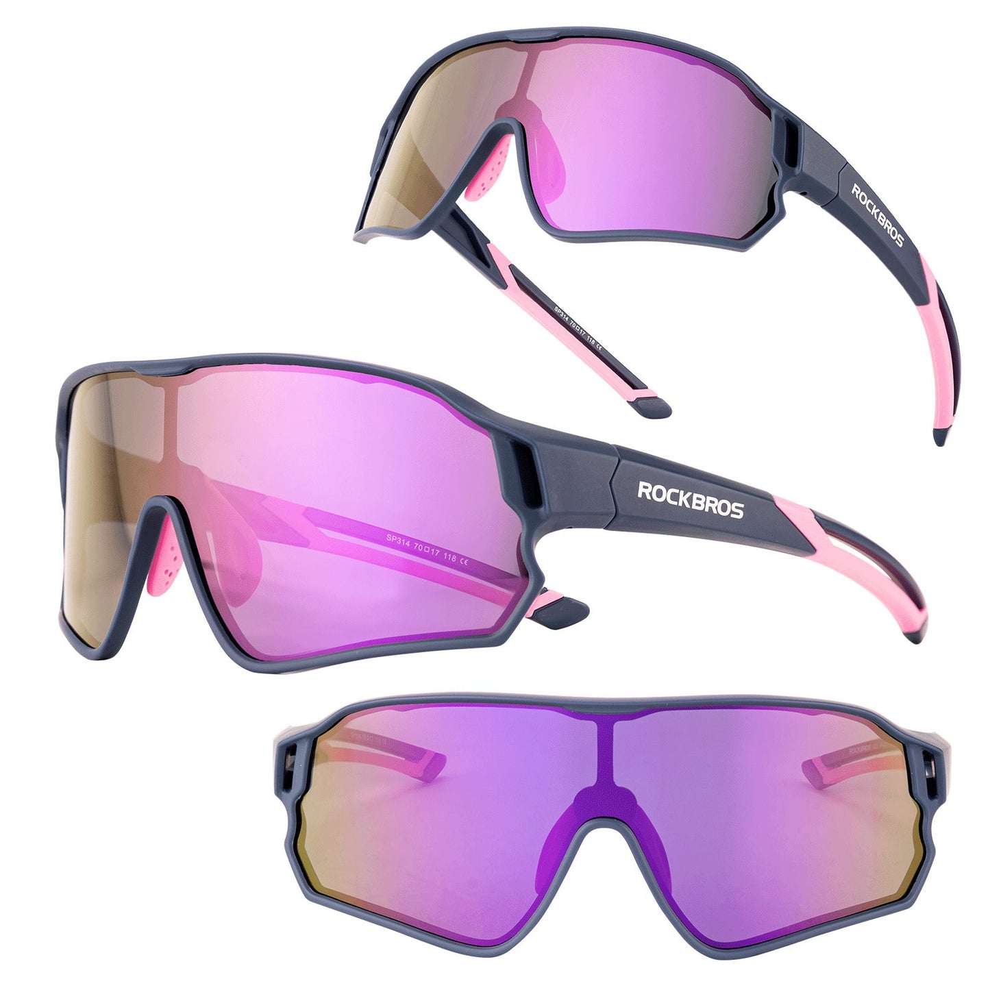 ROCKBROS Kids Polarized Cycling Sunglasses UV400 Bike Glasses