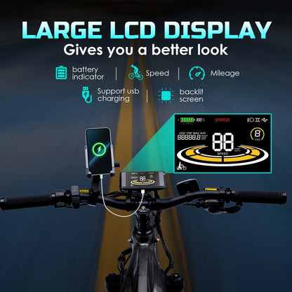 eBike Boys 52V 750W Adult eBike - 17AH Battery, Top Speed 32km/h