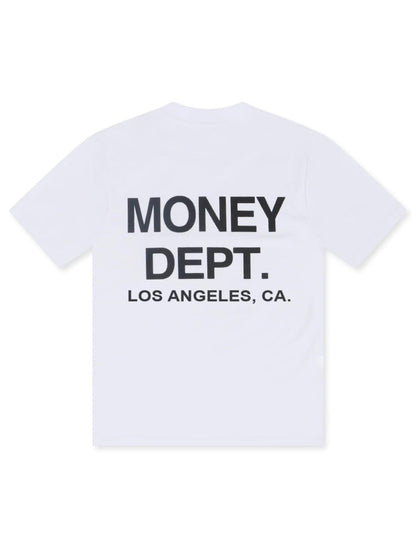 Money Dept. Los Angeles Heavyweight Tee - White/Black