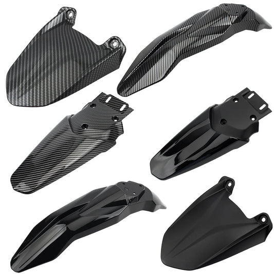 Front & Rear Fender Mudguard Set for Talaria MX3 MX4 – Carbon Fiber Style Wheel Splash Guard