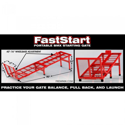 BMX FastStart Portable Starting Gate with Grip Tape
