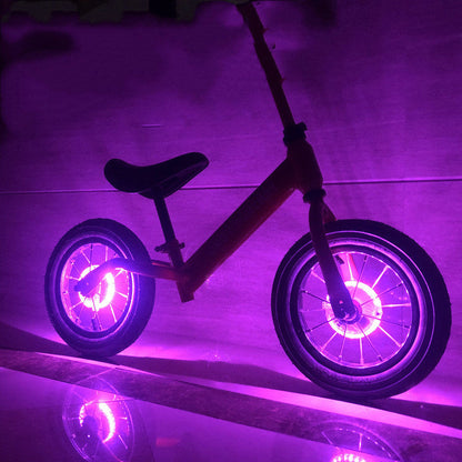 Children's Balance Bike Flower Drum Bicycle Wind Fire Roller Skating Light USB