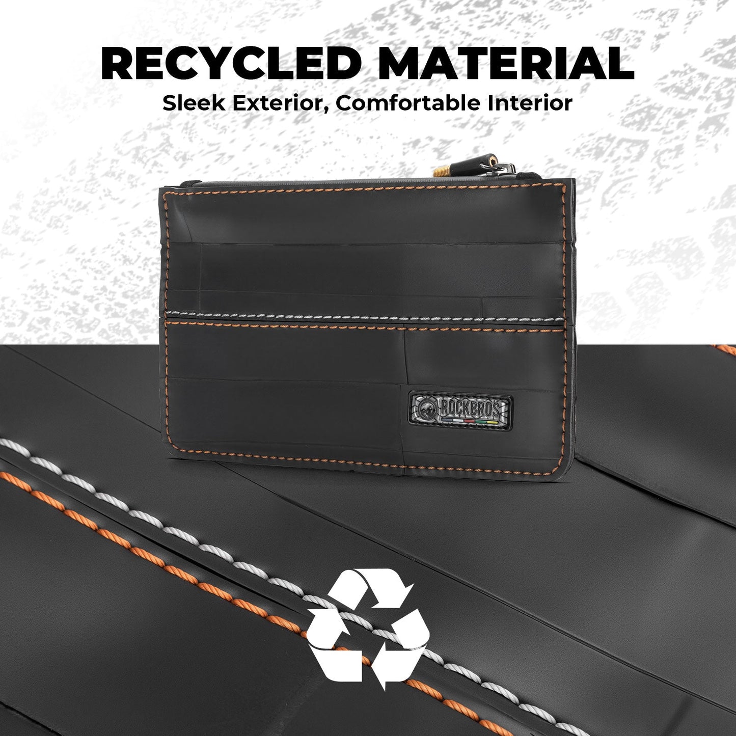 ROAD TO SKY Recycled Tire Bike Wallet - 0.7L