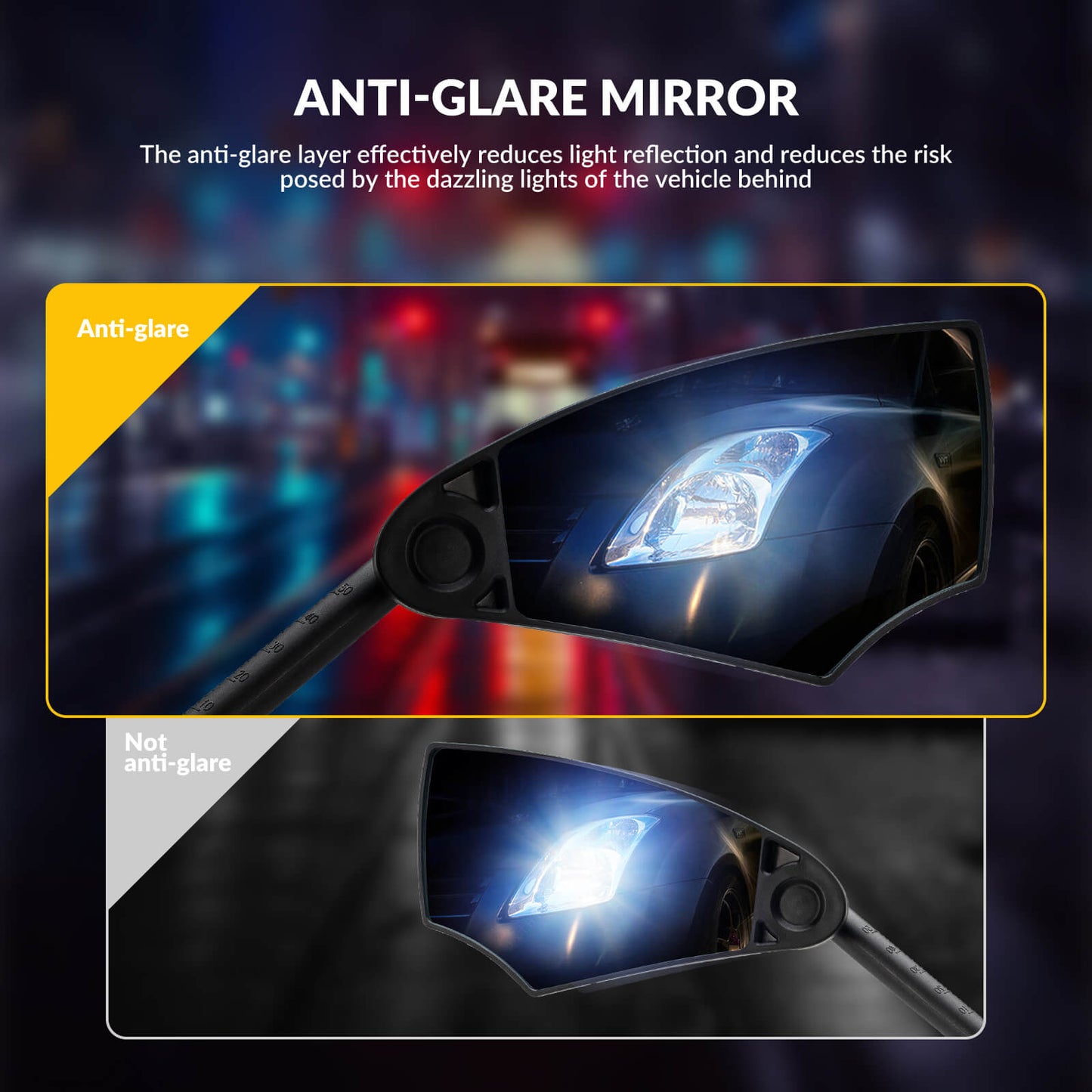 Anti-Glare Bike Mirror