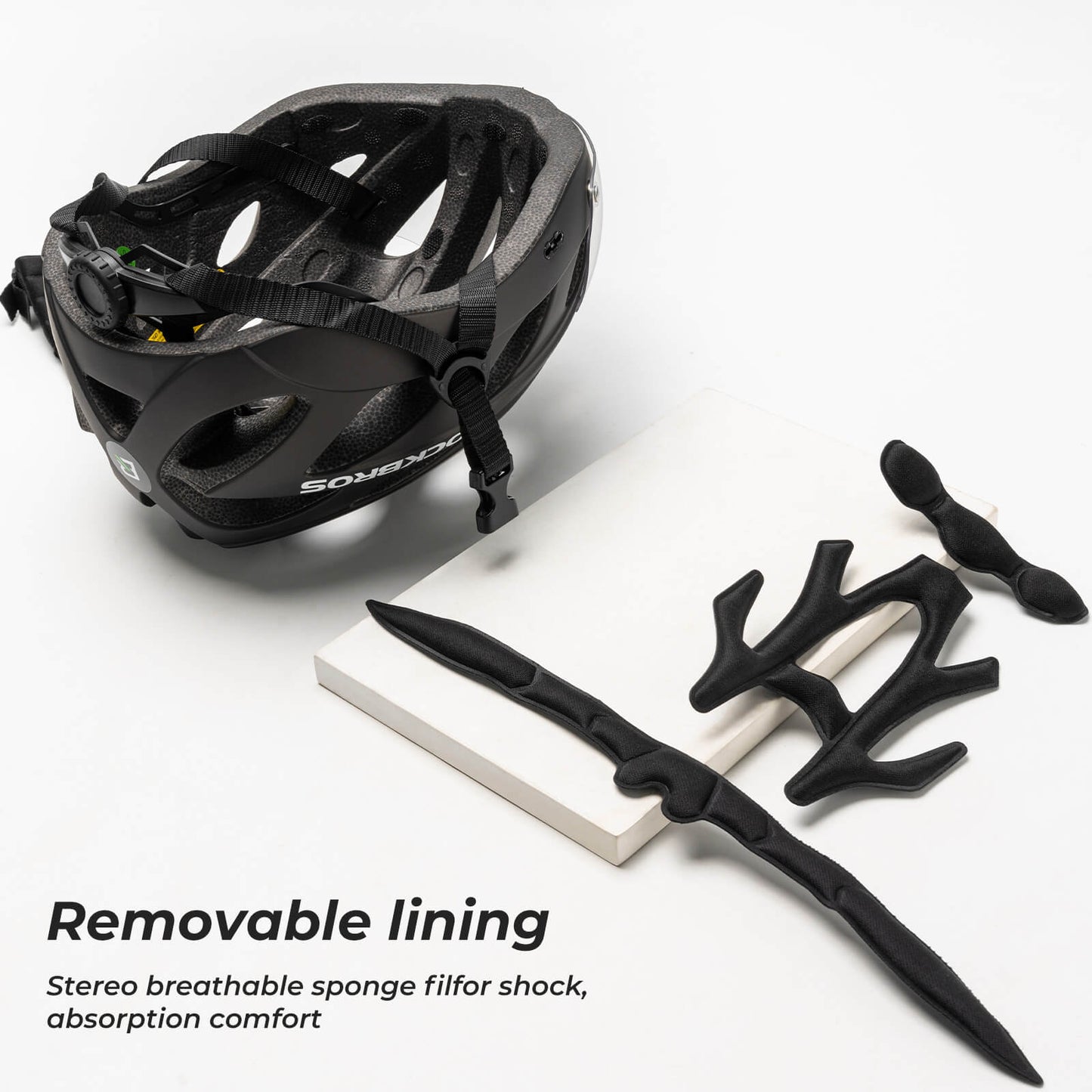 Pottier Bike Helmet with Visor and Goggles