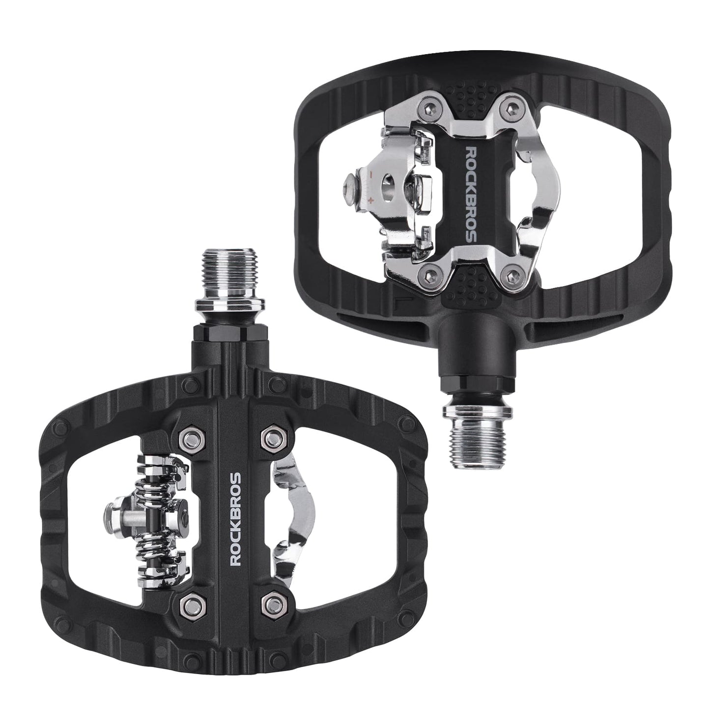 Lightweight Nylon Half-Clip Flat Bike Pedals