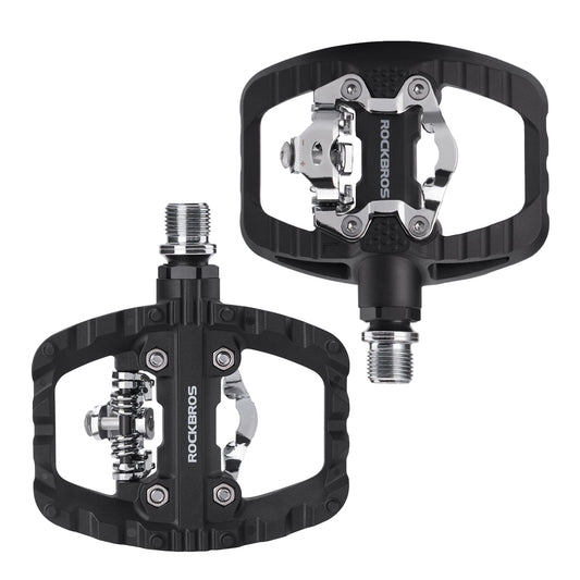 Lightweight Nylon Half-Clip Flat Bike Pedals
