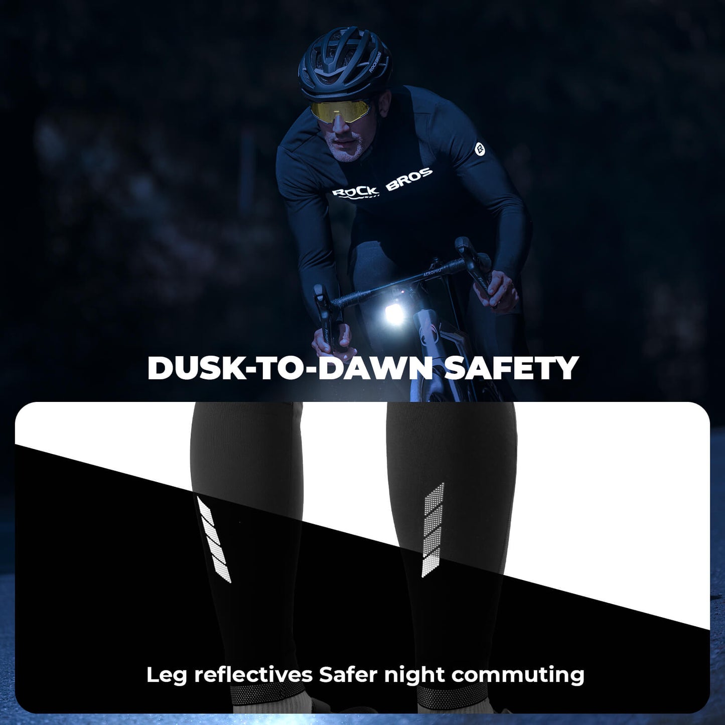 Men's Winter Cycling Tights with 4D Padded Seat
